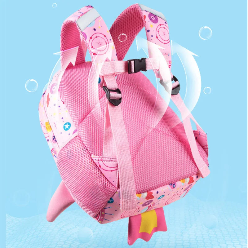Funny Cartoon Rocket Kids School Bags for Boys Girls Cute Dinosaur Anti-lost Backpacks Toddler Children Bag Mochilas Escolares