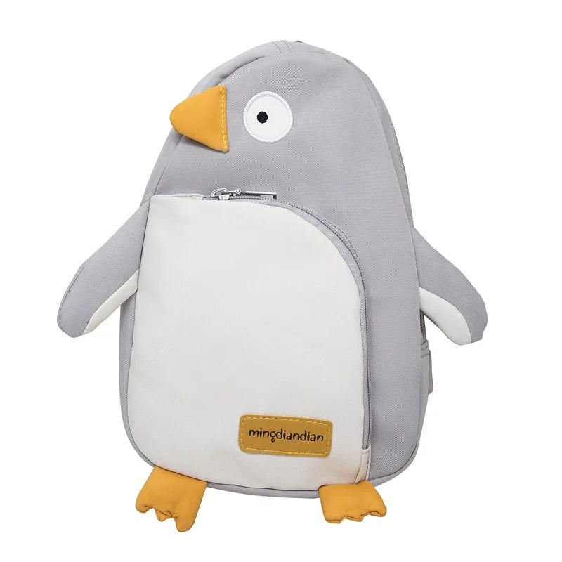 Funny Penguin Face Sling Backpack Chest Bag Crossbody Shoulder Bag Gym Cycling Travel Hiking Daypack for Men Women