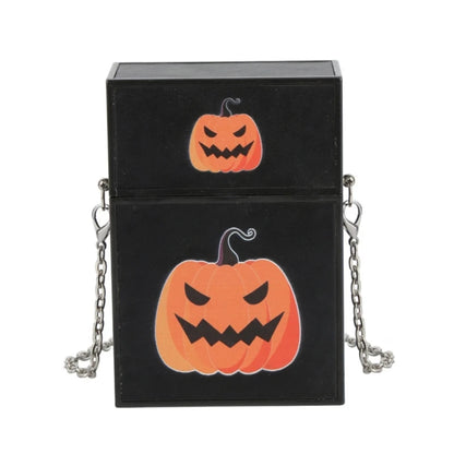Funny Pumpkin Shape Shoulder Bag Phone Women Halloween Crossbody Bag