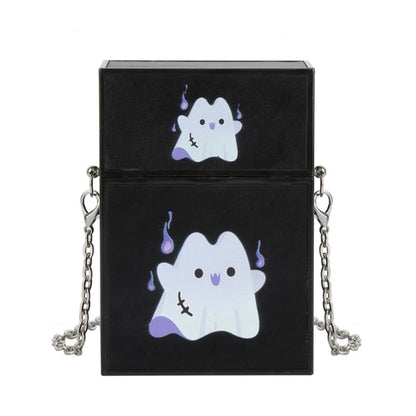 Funny Pumpkin Shape Shoulder Bag Phone Women Halloween Crossbody Bag