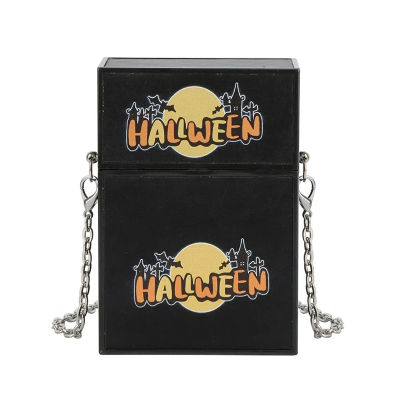 Funny Pumpkin Shape Shoulder Bag Phone Women Halloween Crossbody Bag