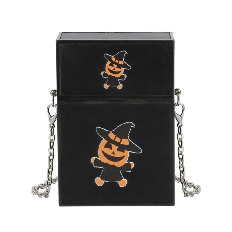 Funny Pumpkin Shape Shoulder Bag Phone Women Halloween Crossbody Bag
