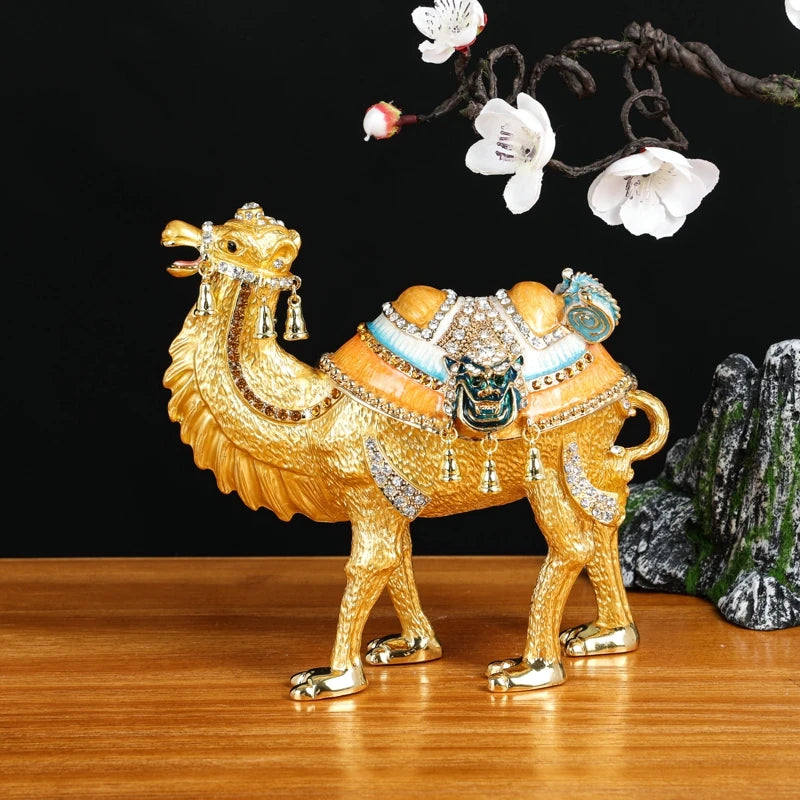 GOOD 2023 Home Company business TOP Decorative gift GOOD LUCK Middle East Arab Desert camel diamond metal Statue