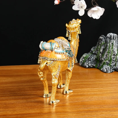 GOOD 2023 Home Company business TOP Decorative gift GOOD LUCK Middle East Arab Desert camel diamond metal Statue