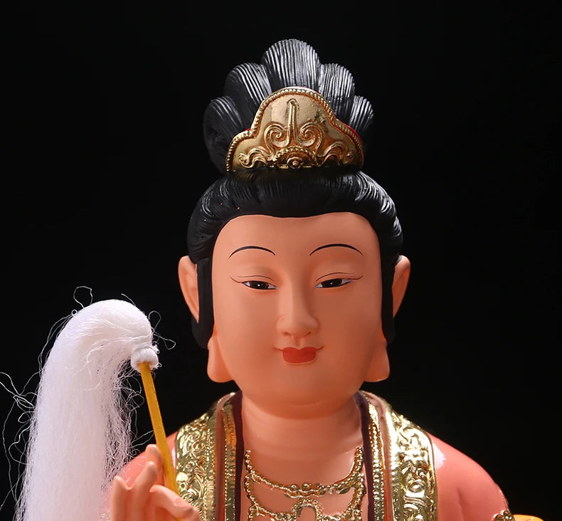 GOOD Asia HOME Temple Patron saint goddess NV WA NIANG NIANG Color God statue efficacious bless safety healthy large