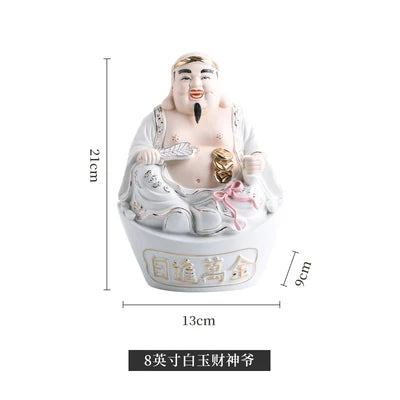 GOOD Asia Indonesia Vietnam Thailand HOME SHOP Porcelain TU DI GONG God of wealth Mammon statue Bring good luck Recruit wealth