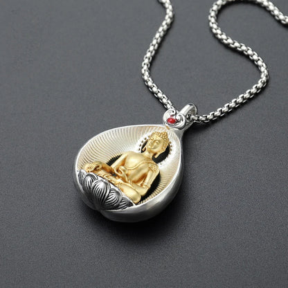 GOOD Asia Thailand Buddhism Sakyamuni safety Buddha card Pendant Amulet bring fortune GOOD LUCK healthy Effective protection