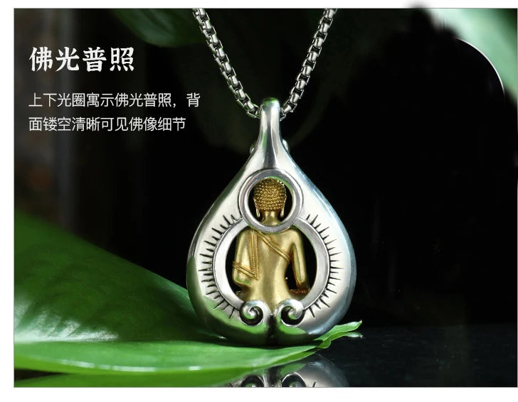GOOD Asia Thailand Buddhism Sakyamuni safety Buddha card Pendant Amulet bring fortune GOOD LUCK healthy Effective protection