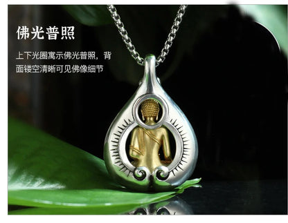 GOOD Asia Thailand Buddhism Sakyamuni safety Buddha card Pendant Amulet bring fortune GOOD LUCK healthy Effective protection