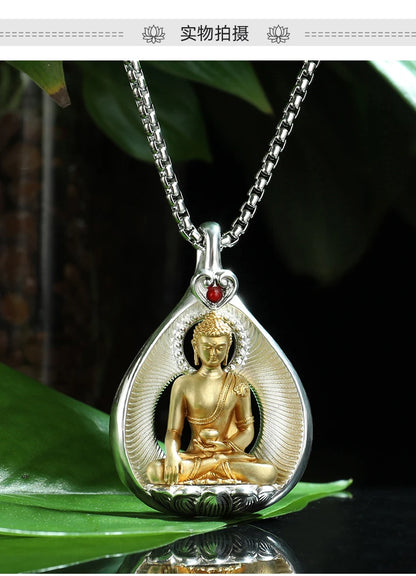 GOOD Asia Thailand Buddhism Sakyamuni safety Buddha card Pendant Amulet bring fortune GOOD LUCK healthy Effective protection