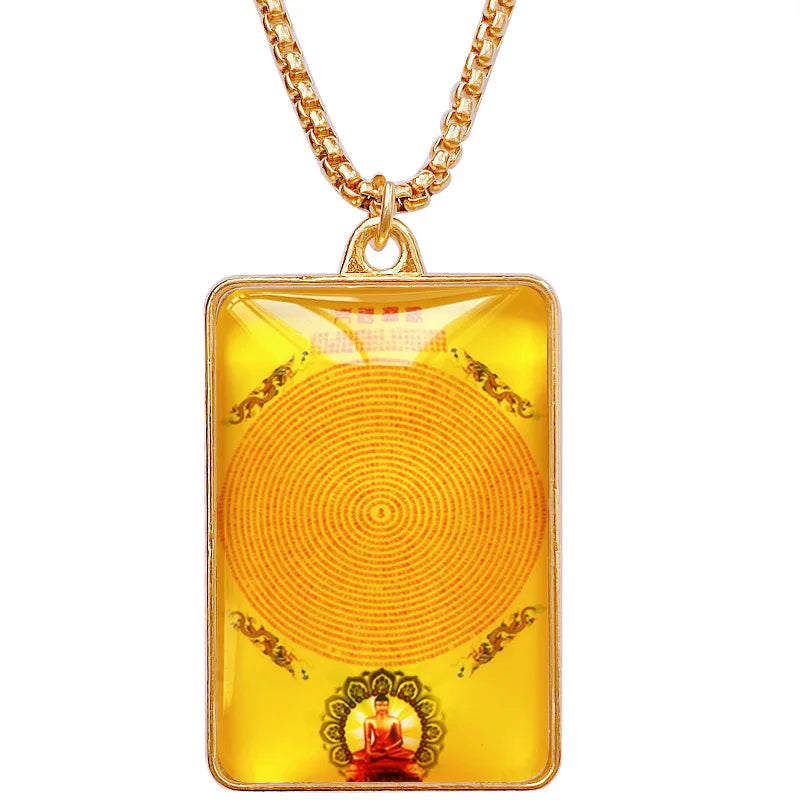 GOOD Asia Thailand Tibet pocket efficacious safety good luck exorcise evil spirit Amulet Shurangama Mantra Buddha Pendant