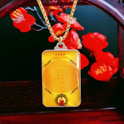 GOOD Asia Thailand Tibet pocket efficacious safety good luck exorcise evil spirit Amulet Shurangama Mantra Buddha Pendant