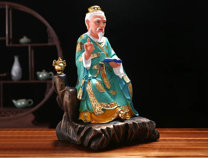 GOOD Asia chinese medicine Science Ancestor Medicine enshrine God statue bless safety health good luck statue