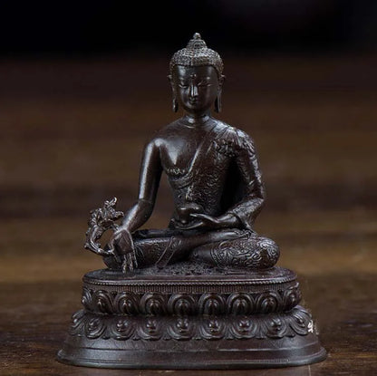 GOOD BUDDHA Buddhist pocket Travel Carry-on Accompanying talisman bless safety good luck Tibet Handmade Medicine Guru Buddha