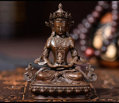 GOOD BUDDHA Buddhist pocket Travel Carry-on Accompanying talisman bless safety good luck Tibet Handmade Namo Guru Buddha