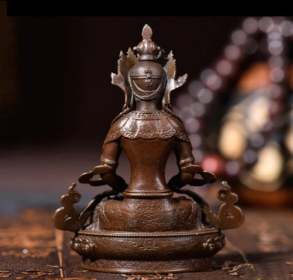 GOOD BUDDHA Buddhist pocket Travel Carry-on Accompanying talisman bless safety good luck Tibet Handmade Namo Guru Buddha