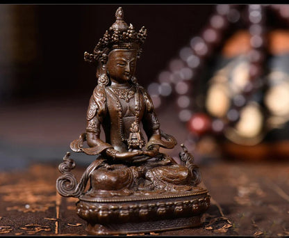 GOOD BUDDHA Buddhist pocket Travel Carry-on Accompanying talisman bless safety good luck Tibet Handmade Namo Guru Buddha