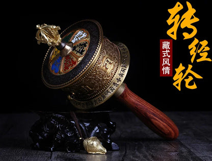 GOOD#  Buddhist article # Greco-Buddhist Tibet Nepal India Temple Buddhism recite chant scriptures prayer Rotating wheel