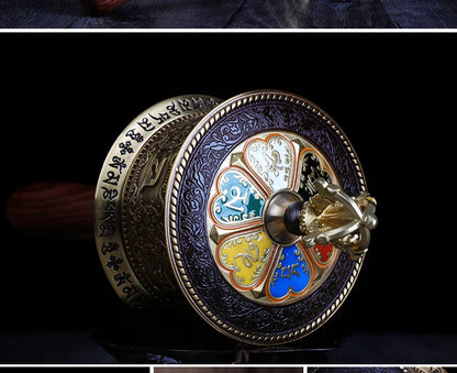 GOOD#  Buddhist article # Greco-Buddhist Tibet Nepal India Temple Buddhism recite chant scriptures prayer Rotating wheel