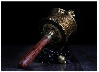 GOOD#  Buddhist article # Greco-Buddhist Tibet Nepal India Temple Buddhism recite chant scriptures prayer Rotating wheel