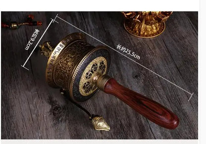 GOOD#  Buddhist article # Greco-Buddhist Tibet Nepal India Temple Buddhism recite chant scriptures prayer Rotating wheel