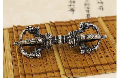 GOOD Buddhist articles # Practice of Tantric ritual # Tibetan Nepal Buddhism silver Jin Gangchu Vajra buddha vajra bell