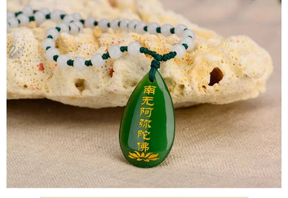 GOOD Buddhist disciple pocket protective talisman safe healthy good luck Exorcism Namo Amitabha Buddha Pendant Buddhist Amulet