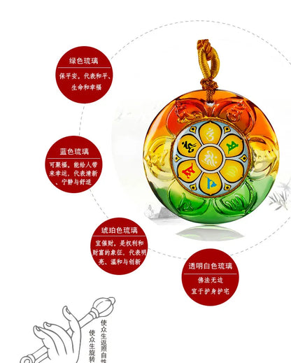 GOOD Buddhist supplies # 10PCS # Greco-Buddhist pocket travel efficacious Mascot # the Buddha bless Crystal Pendant Amulets