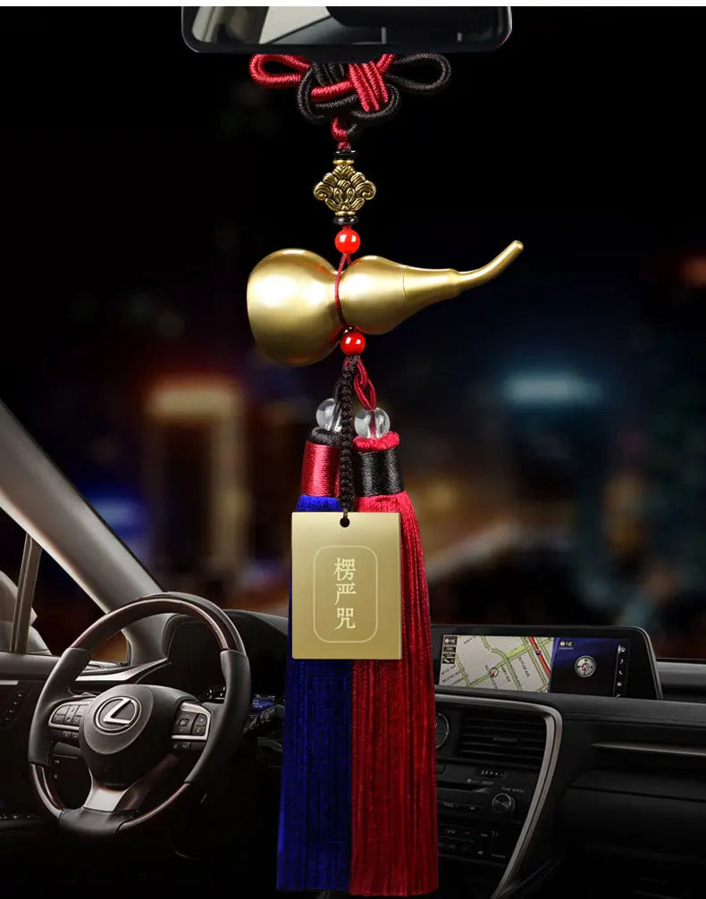 GOOD HOME CAR Good luck gourd Amulet Pendant bless safety Shurangama Mantra all-powerful symbol talisman