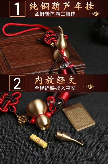 GOOD HOME CAR Good luck gourd Amulet Pendant bless safety Shurangama Mantra all-powerful symbol talisman