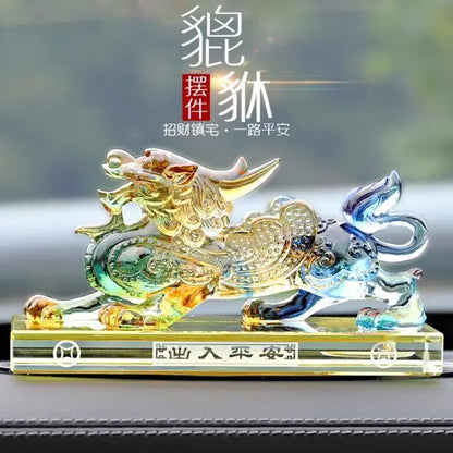 GOOD HOME Company SHOP CAR Efficacious Money Drawing thriving business GOOD LUCK ZHAO CAI CRYSTAL Dragon PI XIU FENG SHUI statue