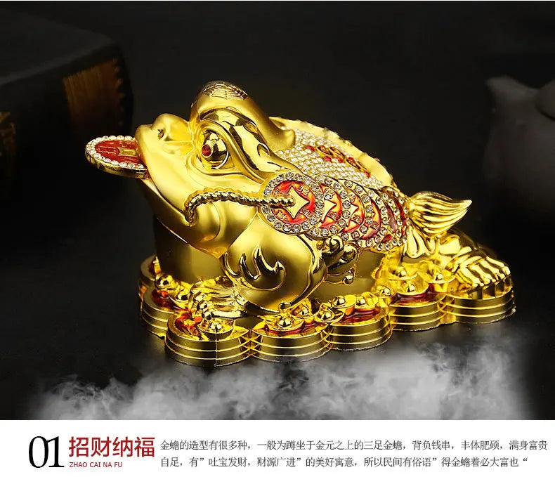 GOOD HOME OFFICE Company SHOP CAR TOP Efficacious Money Drawing thriving business Diamonds  JIN CHAN FENG SHUI brass statue