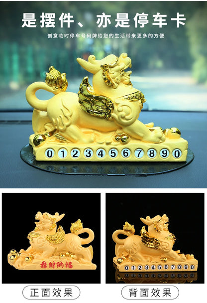 GOOD  HOME OFFICE Company SHOP CAR TOP Efficacious Money Drawing thriving business Golden Dragon PI XIU FENG SHUI statue