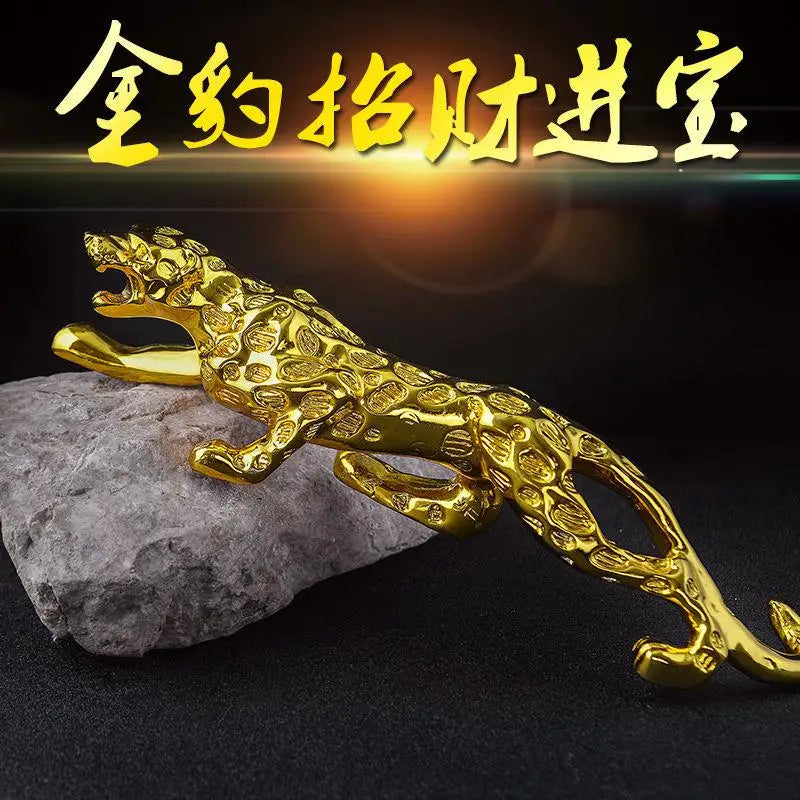 GOOD HOME OFFICE Company SHOP CAR TOP Efficacious Money Drawing thriving business Lucky Money Leopard  FENG SHUI brass statue