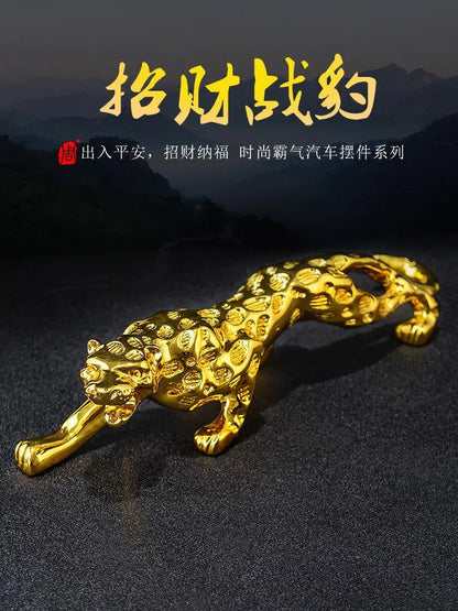 GOOD HOME OFFICE Company SHOP CAR TOP Efficacious Money Drawing thriving business Lucky Money Leopard  FENG SHUI brass statue
