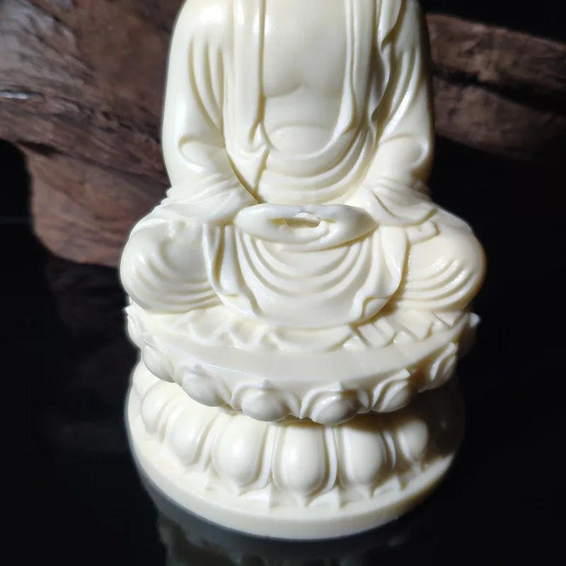 GOOD  HOME OFFICE Company SHOP CAR TOP Efficacious patron saint GOD Sakyamuni Amitabha buddha FENG SHUI Carving art statue