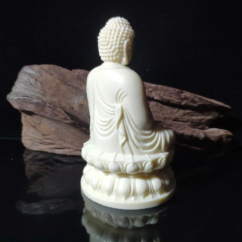 GOOD  HOME OFFICE Company SHOP CAR TOP Efficacious patron saint GOD Sakyamuni Amitabha buddha FENG SHUI Carving art statue