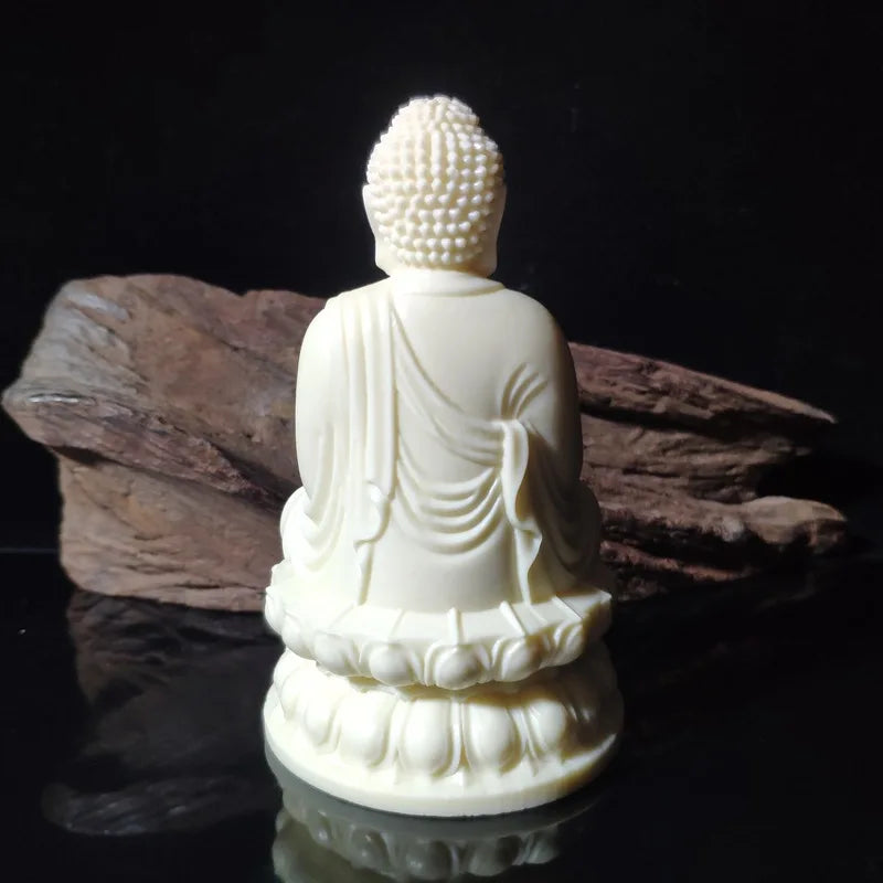 GOOD  HOME OFFICE Company SHOP CAR TOP Efficacious patron saint GOD Sakyamuni Amitabha buddha FENG SHUI Carving art statue