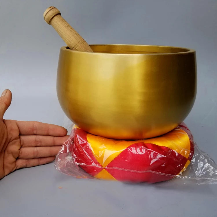 GOOD  LARGE -Wholesale Buddha figure # TOP HOME Temple FENG SHUI practice Taoism Protection Buddhism golden Copper bowl