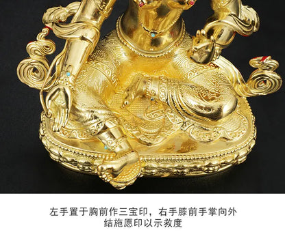 GOOD LUCK High-grade HOME Temple efficacious Protection Tibetan Buddhism Bodhisattva Tara (Green) Guan yin buddha statue