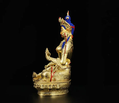 GOOD LUCK High-grade HOME Temple efficacious Protection Tibetan Buddhism Bodhisattva Tara (Green) Guan yin buddha statue