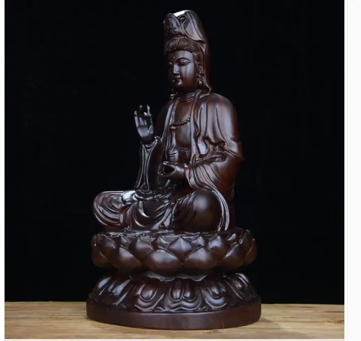 GOOD -TOP COOL-HOME HALL LIVING ROOM TOP ART Decor RETRO ART FENG SHUI GUAN YIN statue sculpture Mascot