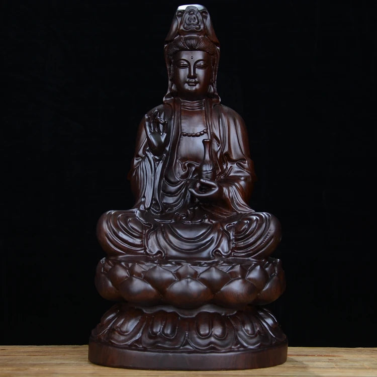 GOOD -TOP COOL-HOME HALL LIVING ROOM TOP ART Decor RETRO ART FENG SHUI GUAN YIN statue sculpture Mascot