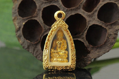 GOOD Thailand Temple Efficacious Buddha Pendant Amulet bless safety healthy good luck Recruit wealth all-powerful talisman