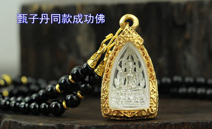 GOOD Thailand Temple Success Buddha Efficacious Pendant Amulet bless safety good luck Recruit wealth all-powerful talisman