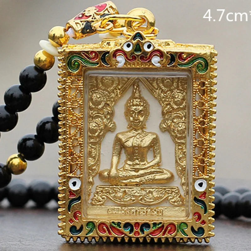 GOOD Thailand temple master Buddha card Effective CPendants bless family safe  good luck health bring wealth money A02
