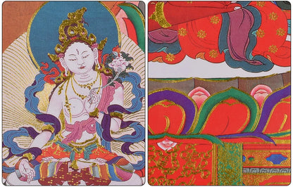 GOOD Thangka Tibet Buddhism HOME temple altar WALL Decor art  Amitayus Amitabha  Buddha Mandala Thang-ga Hanging painting