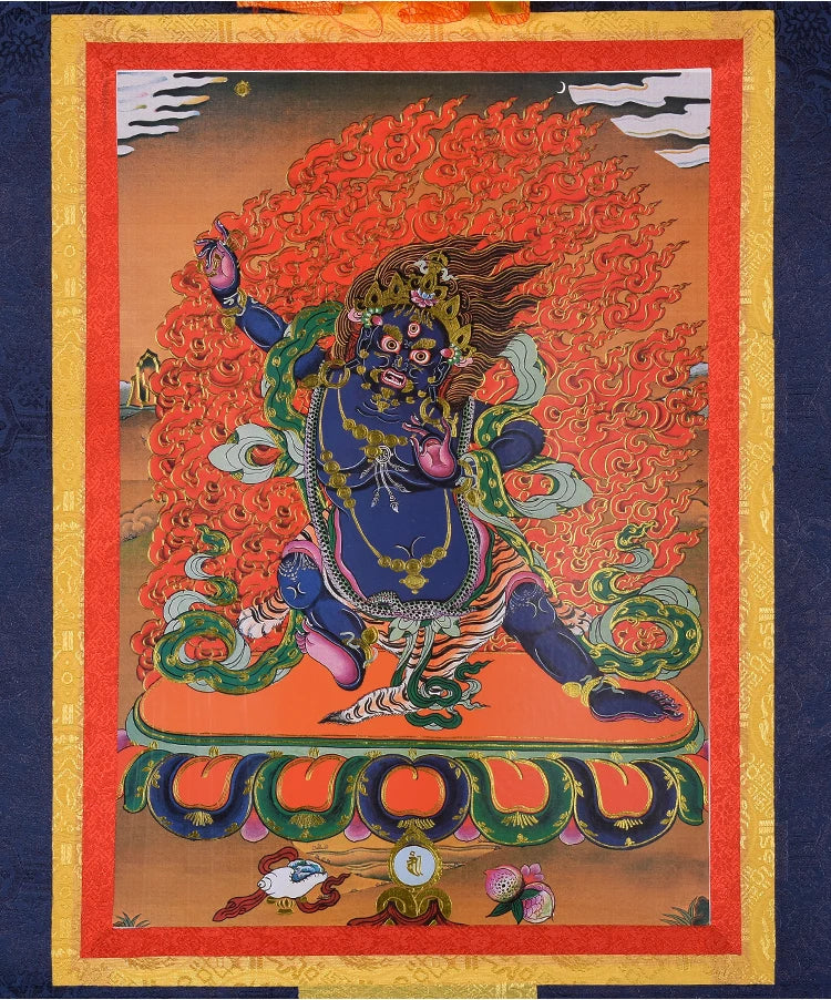 GOOD Thangka Tibet Buddhism HOME temple altar WALL Decor art  Vajrapani Bodhisattva Buddha Mandala Thang-ga Hanging painting