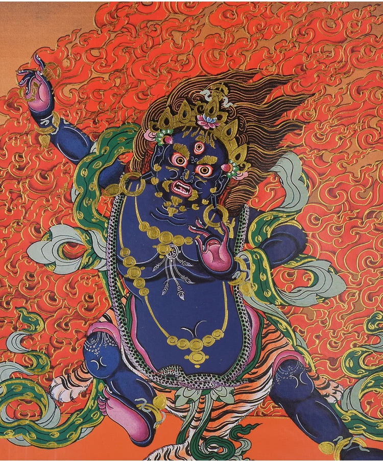 GOOD Thangka Tibet Buddhism HOME temple altar WALL Decor art  Vajrapani Bodhisattva Buddha Mandala Thang-ga Hanging painting