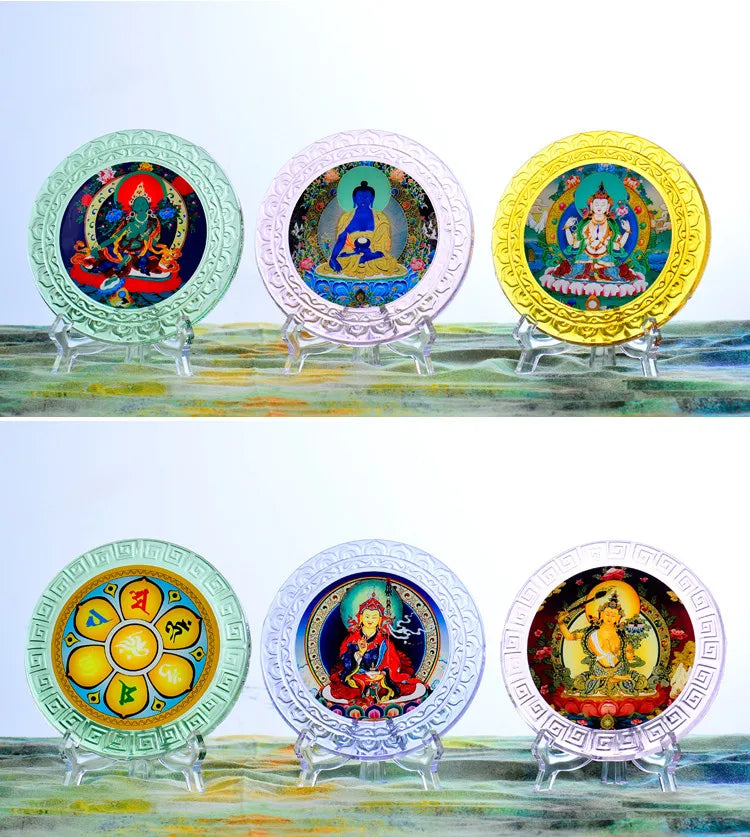 GOOD # Wholesale Buddhist supplies Temple Asia HOME altar crystal Four-armed Avalokitesvara GUAN YIN Buddha ornament statue